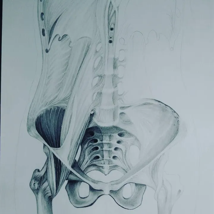 Disegno di anatomia umana