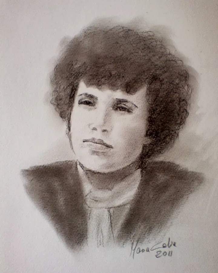 Ritratto di ragazzo, carboncino, 2011
